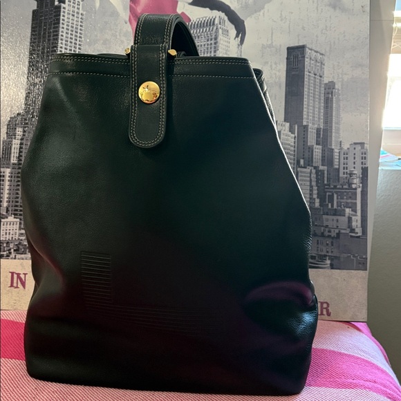 Lancel Black Leather ToteBag, bucket bag - Picture 2 of 16